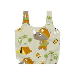Seamless-pattern-vector-with-funny-boy-scout-scout-day-background Full Print Recycle Bag (s) by Jancukart