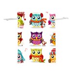 Cartoon-cute-owl-vector Lightweight Drawstring Pouch (S) Front