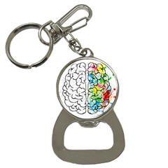 Brain-mind-psychology-idea-drawing Bottle Opener Key Chain by Jancukart