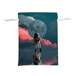 Astronaut-moon-space-nasa-planet Lightweight Drawstring Pouch (M) Back