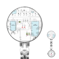 Circuits-electronics-atmel Stainless Steel Nurses Watch by Jancukart