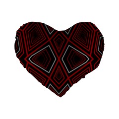 Abstract Pattern Geometric Backgrounds Standard 16  Premium Heart Shape Cushions by Eskimos