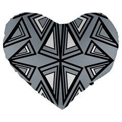 Abstract Pattern Geometric Backgrounds   Large 19  Premium Heart Shape Cushions by Eskimos