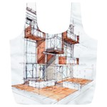 Rag-flats-onion-flats-llc-architecture-drawing Graffiti-architecture Full Print Recycle Bag (XXXL) Front