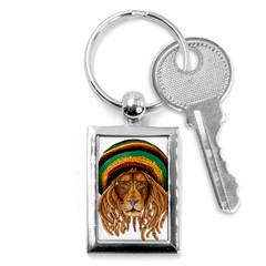 Lion Rastafari Key Chain (rectangle) by Jancukart