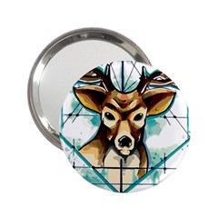 Deer-unicorn-tattoo-drawing-vector-watercolor 2 25  Handbag Mirrors by Jancukart