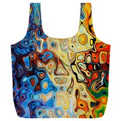 Colorful Structure Full Print Recycle Bag (xxl) by artworkshop