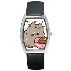 Cat Kitten Barrel Style Metal Watch by Jancukart