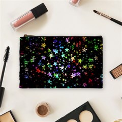 Christmas-star-gloss-lights-light Cosmetic Bag (medium) by Jancukart