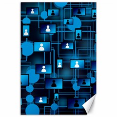Smartphone-system-web-news Canvas 24  X 36  by Jancukart