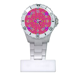 Pink Vacation Plastic Nurses Watch by Thespacecampers