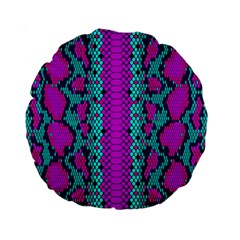 Snake Print Cbdoilprincess Standard 15  Premium Round Cushions by CBDOilPrincess1