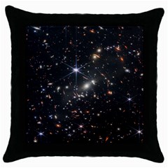 James Webb Space Telescope Deep Field Throw Pillow Case (black) by PodArtist