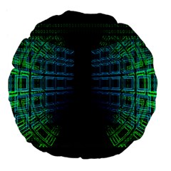 Technology-artificial-intelligence Large 18  Premium Flano Round Cushions by Jancukart