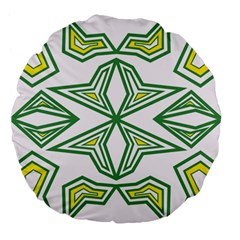 Abstract Pattern Geometric Backgrounds Large 18  Premium Flano Round Cushions by Eskimos