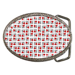 Spanish Love Phrase Motif Pattern Belt Buckles by dflcprintsclothing