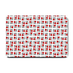 Spanish Love Phrase Motif Pattern Small Doormat  by dflcprintsclothing