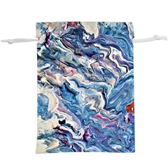 Abstract Waves  Lightweight Drawstring Pouch (xl) by kaleidomarblingart
