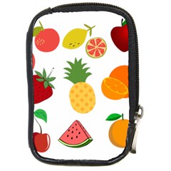 Fruits Cartoon Compact Camera Leather Case by Sapixe