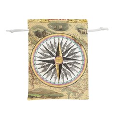 Map Vintage Nautical Collage Lightweight Drawstring Pouch (m) by Sapixe