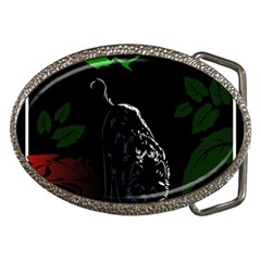 Nature Night Foliage Mountains Belt Buckles by Amaryn4rt