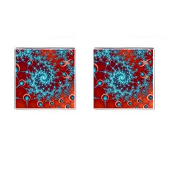 Fractal Pattern Background Cufflinks (square) by Amaryn4rt