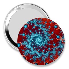 Fractal Pattern Background 3  Handbag Mirrors by Amaryn4rt