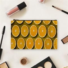 Orange Slices Cross Sections Pattern Cosmetic Bag (medium) by artworkshop
