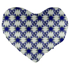 Background Pattern Texture Design Large 19  Premium Flano Heart Shape Cushions by Wegoenart