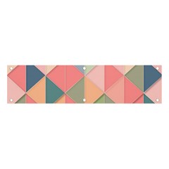 Illustration Pink Background Geometric Triangle Banner And Sign 4  X 1  by Wegoenart