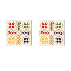 Ludo Game Cufflinks (square) by Wegoenart