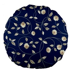 Illustration Pattern Abstract Wallpaper Design Large 18  Premium Flano Round Cushions by Wegoenart