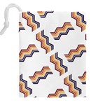 Illustration Abstract-art Diagonal Stripe Stripes Drawstring Pouch (5XL) Back