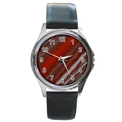 Illustration Colored Pattern Bokeh Blurred Blur Round Metal Watch by Wegoenart