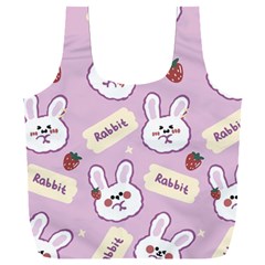 Illustration Rabbit Cartoon Background Pattern Full Print Recycle Bag (xxxl) by Sudhe