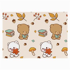 Illustration Bear Cartoon Background Pattern Large Glasses Cloth by Sudhe