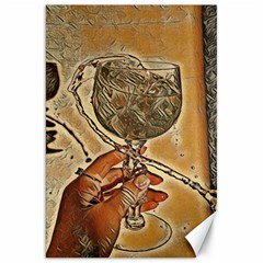 A Little Glass Of White Wine - Italian Drinks Canvas 20  X 30  by ConteMonfrey