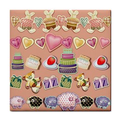 Illustration Seamless Pattern Standardize Tile Coaster by danenraven