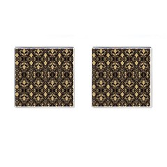 Vintage Batik Art Architecture Pattern Cufflinks (square) by Ravend