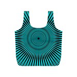 Illusion Geometric Background Full Print Recycle Bag (S) Back