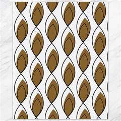 Brown Minimalist Leaves  Canvas 11  X 14  by ConteMonfrey