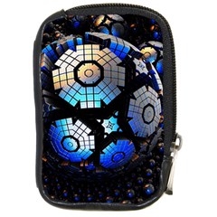 Illustration Tech Galaxy Robot Bot Science Compact Camera Leather Case by danenraven