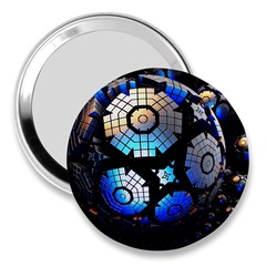 Illustration Tech Galaxy Robot Bot Science 3  Handbag Mirrors by danenraven