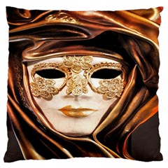 Venetian Mask Large Flano Cushion Case (one Side) by ConteMonfrey