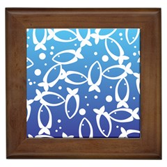 Blue Fish Water Aquarium Framed Tile by danenraven