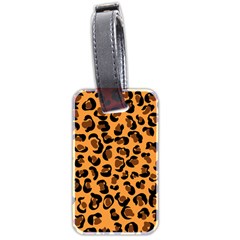 Leopard Print Peach Colors Luggage Tag (two Sides) by ConteMonfreyShop