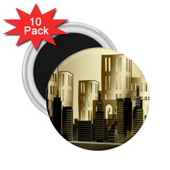 Architecture City House 2 25  Magnets (10 Pack)  by Jancukart