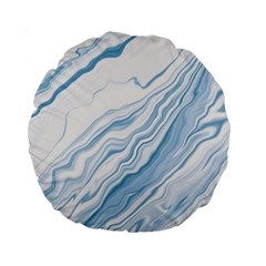 Marble Abstract Art Artistic Backdrop Standard 15  Premium Round Cushions by Wegoenart