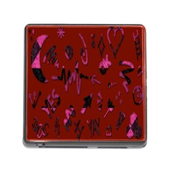 Doodles Maroon Memory Card Reader (square 5 Slot) by nateshop