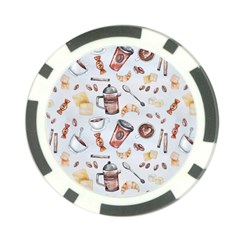 Coffee Coffeemania Caffeine Poker Chip Card Guard by Wegoenart